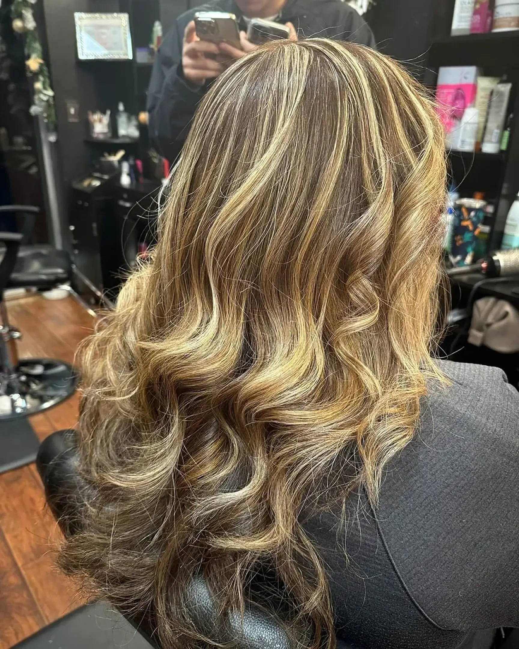 Balayage realizado en el salón